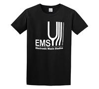 QIANHANTANG Electronic Music Studios Synthi Aks EMS Retro Synth Vcs3 Unisex 100% Cotton Short-Sleeve T-Shirts Black L