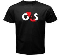 QIANHANTANG G4S Security Mercenary Soldier of Fortune Army Military Unisex 100% Cotton Short-Sleeve T-Shirts Black XXXL