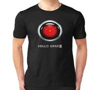 QIANHANTANG Hello Dave A Space Odessey HAL Unisex 100% Cotton Short-Sleeve T-Shirts Black XXL