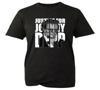 QIANHANTANG Justice for Johnny Depp Support Johnny Depp Amber Heard Unisex 100% Cotton Short-Sleeve T-Shirts Black L