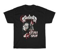 QIANHANTANG Mortician Witches Coven Death Metal Horror Unisex 100% Cotton Short-Sleeve T-Shirts Black XL