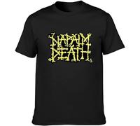 QIANHANTANG Napalm Death Unisex 100% Cotton Short-Sleeve T-Shirts Black M