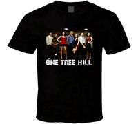 QIANHANTANG One Tree Hill Drama TV Series Group Unisex 100% Cotton Short-Sleeve T-Shirts Black XXL