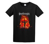 QIANHANTANG Onslaught Killing Peace Unisex 100% Cotton Short-Sleeve T-Shirts Black L