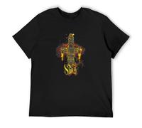 QIANHANTANG Shiny Spaceship Serenity Firefly Unisex 100% Cotton Short-Sleeve T-Shirts Black XXXL