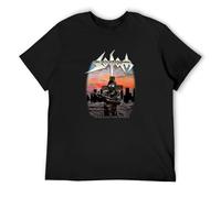 QIANHANTANG Sodom Persecution Mania Unisex 100% Cotton Short-Sleeve T-Shirts Black S