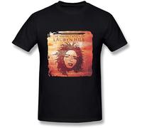 QIANHANTANG The Miseducation of Lauryn Hill Unisex 100% Cotton Short-Sleeve T-Shirts Black XXL