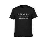 QIANHANTANG Unagi Not Something You Are Something You Have Unisex 100% Cotton Short-Sleeve T-Shirts Black L