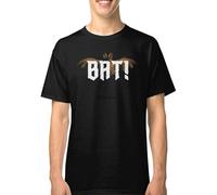 QIANHANTANG What We Do in The Shadows Bat 10 Unisex 100% Cotton Short-Sleeve T-Shirts Black XXXL