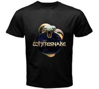 QIANHANTANG White Snake Whitesnake Unisex 100% Cotton Short-Sleeve T-Shirts Black XXXL