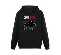 QIANJIAOMEN Club Dogo Vent all If You Were Men's Hoodies Pullover Hoody Black Unisex Sweatershirt S