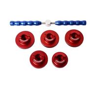 Qianjyvous Apritesto in acciaio inossidabile per orologi, strumento per la rimozione della parte posteriore dell’orologio, set di apritesti per orologi con retro a vite, con 5 modanature inte