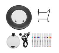 Qianjyvous Visualizzatore di musica a ferrofluido danzante, visualizzatore di suoni a fluido magnetico con 12 penne colorate per la decorazione del desktop fai-da-te, display a ferrofluido ad