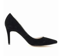 QIANKUN Décolleté Sexy con Tacco Alto da Donna Décolleté alla Moda a Punta Scarpe da Donna Eleganti Nero Rosso per Lavoro Matrimonio Décolleté con Tacco Alto Taglia Plus-nero,42