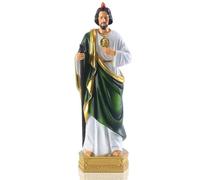 QIANLING, Statua di San Giuda Taddeo da 30,5 cm, statua religiosa in resina, statuetta religiosa colorata, adatta per religiosi e credenti per pregare a casa, statue decorative da collezione