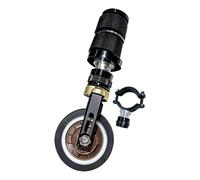 Qianly 1 Pezzo Seatpost Caster Wheel per Bicicletta Pieghevole con Supporto Universale Ruota Ausiliaria Stabile E Leggera Montaggio Semplice in Lega di, con Supporto Portaoggetti