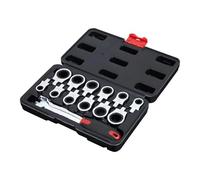 Qianly 12 Pezzi Chiave a Cricchetto con Testa Intercambiabile Portatile Set Chiavi a Cricchetto Intercambiabili Custodia Inclusa Chiave Rapida a Testa Mobile