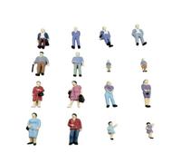 Qianly 14 Pezzi Miniature di Persone Resistenti