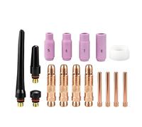 Qianly 16 Pezzi Kit Accessori Torcia Compatibile Kit Torcia Durevole Ricambi Saldatrice per