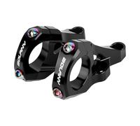 Qianly 2 Pezzi Attacco Manubrio Mountain Bike STEM Alluminio Fisso Leggero Moderno Componenti Versatili Facile Montaggio Adatto per Uomini Gare, Nero