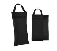 Qianly 2 Pezzi Borsa Pesi Borsa Allenamento Borsa Sabbia Borsa Carico con Maniglia Robusta E Design Compatto per Portabilità Adatta per Esercizi Funzionali Riabilitazione, Nero, 420D