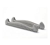 Qianly 2 Pezzi Coprilama Elastico Salvaspazio Coprilama Flessibile Resistente Salvalama per Pattinaggio su Ghiaccio, Grigio Argento Scintillante