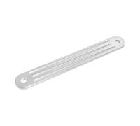 Qianly 2 Pezzi Piastra Supporto Specchio Ricambio Barca Motore Fuoribordo Piastra Inferiore Installazione Semplice in Alluminio Adatta a Applicazioni Marine, Lungo