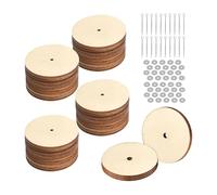 Qianly 20 Set Doll Making Joints con Dischi in Legno E Ferro Giunti Snodati per Bambole Accessori per Giocattoli Morbidi Connettori Rotanti Adatti a Bambini, 16mm