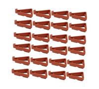 Qianly 24 Pezzi Plant Piedi Sostegno Vasi Fioriere Lifters Resistente Impilamento Drenaggio Efficace Adatti per Giardino Patio Balcone Abitazione, Rosso 7x5.5x2cm