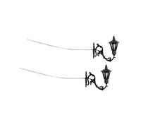 Qianly 2X Lampioni Vintage da Parete Modelli Mobili per Casa delle Bambole Micro Paesaggio Accessori Giocattolo Costruzione Tavolo di Sabbia / 12 Lampioni Mi, Stile c