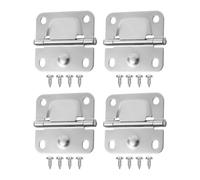Qianly 4 Pezzi Cerniere per Ghiacciaia Kit di Riparazione Supporti per Sportello Elementi di Chiusura Robusti E Antiruggine con Viti Incluse Adatto per Escur, 4 Pezzi