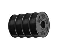 Qianly 4 Pezzi di filamenti per Stampante 3D da 1,75 mm. Accessori di modellazione di, robusti, Resistenti all'Usura, Facili da Usare, Nero
