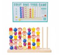 Qianly 42 Pezzi Pallottoliere Perline Frutta Sviluppa Il Pensiero Logico Gioco Perline Educativo Bordi Lisci e Arrotondati per Scuola Scuola Dell'infanzia