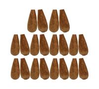 Qianly 5 paia di copricapi con orecchie di coniglio in peluche, a doppia faccia, per costume, orecchie di animale pelose per forcina, Marrone