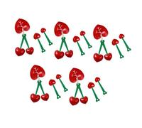Qianly 5 Set di Cucchiai Dosatori a Forma di Ciliegia, Separatori per Uova per Alimenti Secchi E Liquidi
