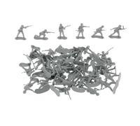 Qianly 50 Miniature in 1:35 per Diorami, Scene di Gioco in Miniatura E Tavoli da Gioco con La Sabbia, Grigio