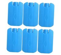 Qianly 6X Blocchi di Ghiaccio per Sacchetti, Ricongelabili, Salvaspazio, per Spiaggia, Barbecue, Campeggio, Viaggi, Blu