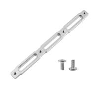 Qianly Adattatore per Portaborraccia per Bici con Accessori di Montaggio per Il Ciclismo, Argento 20.5x1.8cm
