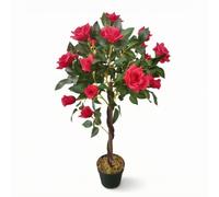 Qianly Albero Fiorito Artificiale Finta Albero Artificiale da Interno Decorativo per Casa, Negozio, Hotel, Array, PZ-1-456/4 Rosso