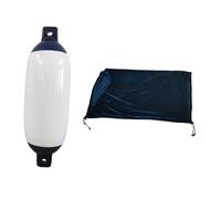 Qianly Ammortizzatore Gonfiabile per Barca, Struttura a Coste in PVC, Parte della Barca con Copertura per Una Maggiore Durata E Una Facile Maneggevolezza per, 50x14 Cm