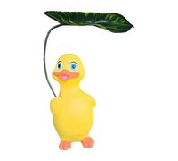 Qianly Anatra Ornamentale da Giardino con Ombrellone per Decorare Il Cortile E La Stanza, Giallo
