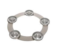 Qianly Anello Risonante Montaggio Semplice Supporto Campanella Batteria Struttura Robusta Strumento Musicale, Campanella A Piattini Con Anello In Acciaio - Piattini In Acciaio Inossidabile