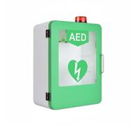 Qianly Armadio AED Uso Interno Armadio AED Murale Maniglia Laterale Box Allarme Defibrillatore per Ospedale, Ufficio