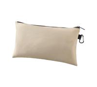 Qianly Astuccio Piccolo Borsetta Attrezzi Organizer con Cerniera Multifunzione Impermeabile Comparto Portatile in Oxford per Utensili Trucchi Strumenti Ogget, Beige