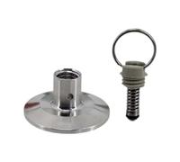 Qianly Ball Convert Lid in Acciaio Inox 304 Tappo Terminale con Valvola a Strappo Piastra Connettore per Fermentazione Sostituzione Accessori Pressione Adatt, 100 Psi