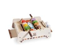 Qianly Barbecue Giocattolo Sicuro Griglia Giocattolo con Accessori Fantasioso Gioco di Ruolo per Asilo Nido