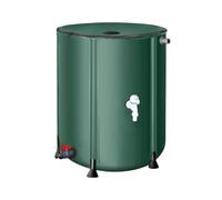 Qianly Barile Pieghevole Serbatoio Acqua Piovana Contenitore Raccolta PVC Resistente Portatile Supporto Sicuro Adatto per Giardino Irrigazione Lavaggio Auto, 160l
