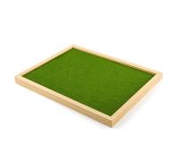 Qianly Base Espositiva con Simulata Fai Banca Dati con Sintetica Realistico Espositore per Modellismo, Base Per Diorama E - 40x30cm