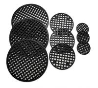 Qianly Base Forata per Fiori in Plastica Durevole con Design Rotondo per il Controllo E La Prevenzione e Infestazioni Adatto per Vasi Decorativi E Portavasi, Nero, Nero, Diametro 2.5CM