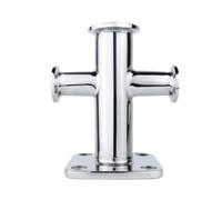 Qianly Bitte D'ormeggio D'ormeggio in Acciaio Inox 316 Antiruggine Bitte Superficie Lucidata Ferramenta per Diportisti, Armatori, Molo, 80x80 MM